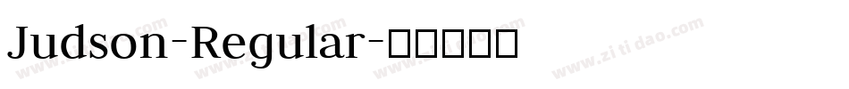 Judson-Regular字体转换