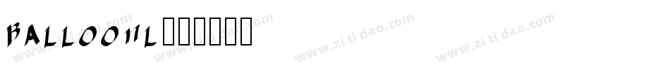 BALLOONL字体转换