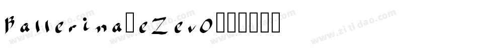 Ballerina-eZevO字体转换