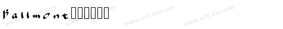 Ballmont字体转换