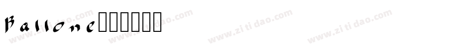 Ballone字体转换