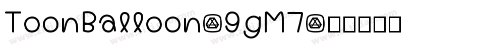 ToonBalloon-9gM7字体转换