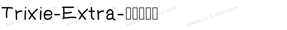 Trixie-Extra字体转换