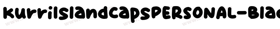 KurriIslandCapsPERSONAL-Black字体转换
