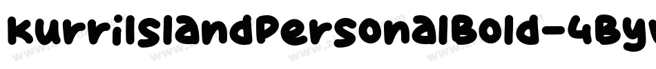 KurriIslandPersonalBold-4ByvB字体转换