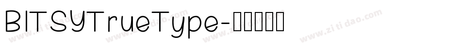 BITSYTrueType字体转换