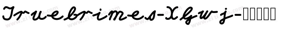 TrueCrimes-XGwj字体转换