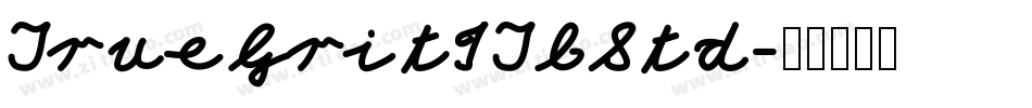 TrueGritITCStd字体转换