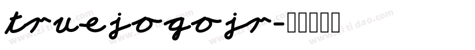 truejogojr字体转换