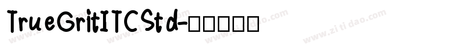 TrueGritITCStd字体转换