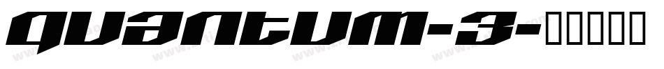 Quantum-3字体转换