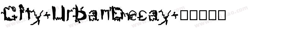 City-UrbanDecay字体转换