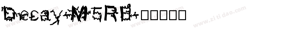 Decay-M5RB字体转换