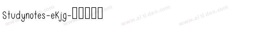 Studynotes-eKjg字体转换