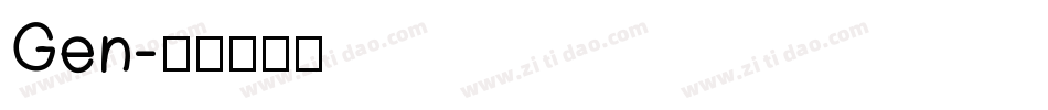 Gen字体转换