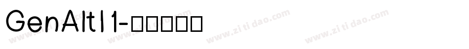 GenAltI1字体转换