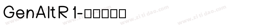 GenAltR1字体转换
