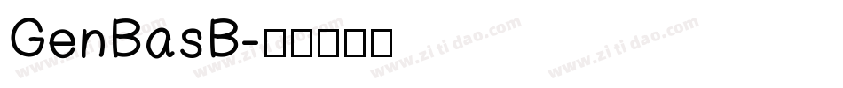 GenBasB字体转换
