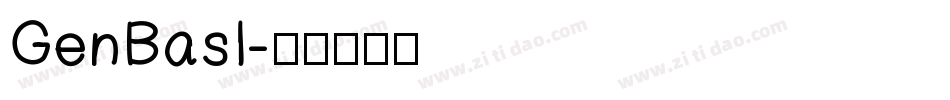 GenBasI字体转换