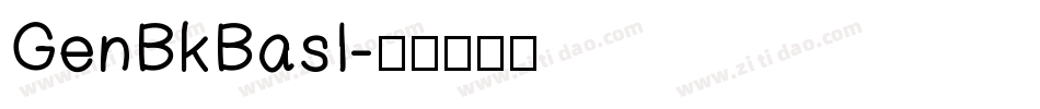 GenBkBasI字体转换