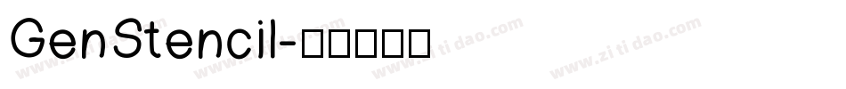 GenStencil字体转换