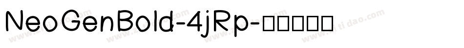 NeoGenBold-4jRp字体转换