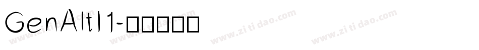 GenAltI1字体转换