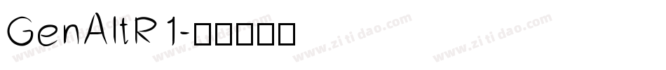 GenAltR1字体转换