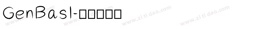 GenBasI字体转换