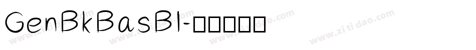 GenBkBasBI字体转换