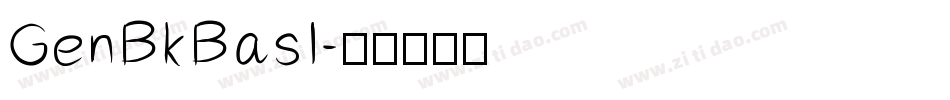 GenBkBasI字体转换