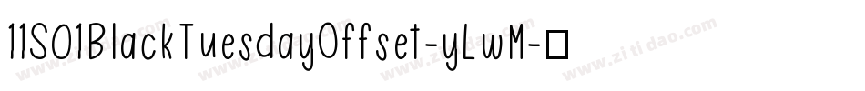 11S01BlackTuesdayOffset-yLwM字体转换