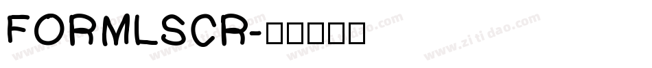 FORMLSCR字体转换