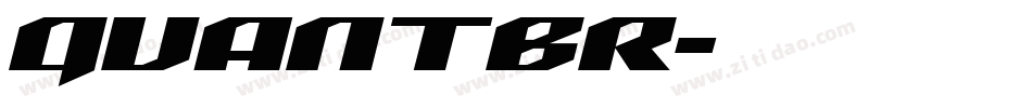 QUANTBR字体转换
