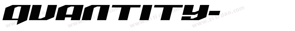 QUANTITY字体转换