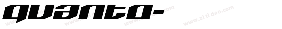 Quanto字体转换