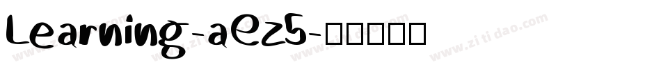 Learning-aEz5字体转换