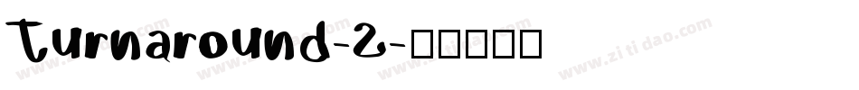 Turnaround-2字体转换