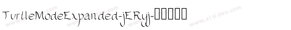TurtleModeExpanded-jERyj字体转换