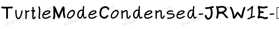 TurtleModeCondensed-JRW1E字体转换