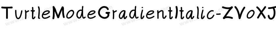 TurtleModeGradientItalic-ZVoXJ字体转换