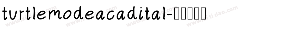 turtlemodeacadital字体转换