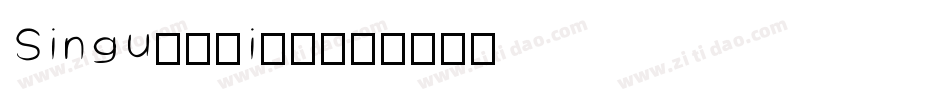 Singularity字体转换