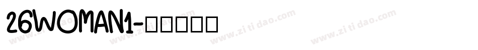 26WOMAN1字体转换