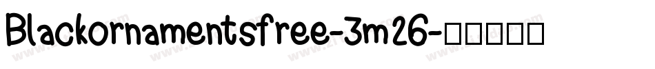 Blackornamentsfree-3m26字体转换