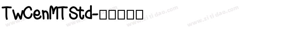 TwCenMTStd字体转换