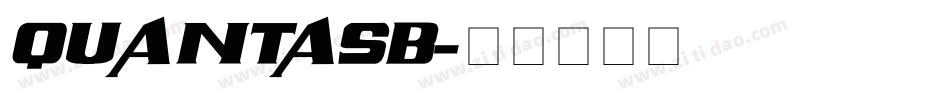 QUANTASB字体转换