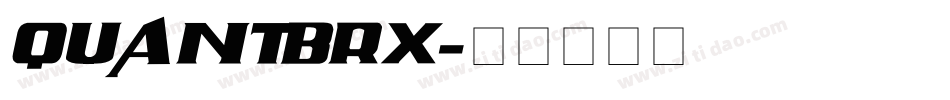 QUANTBRX字体转换
