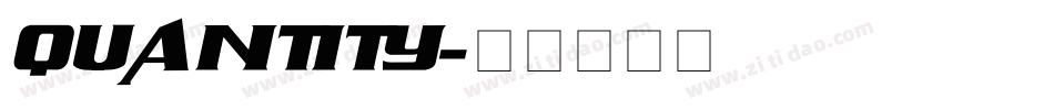 QUANTITY字体转换