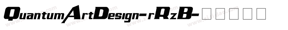 QuantumArtDesign-rRzB字体转换